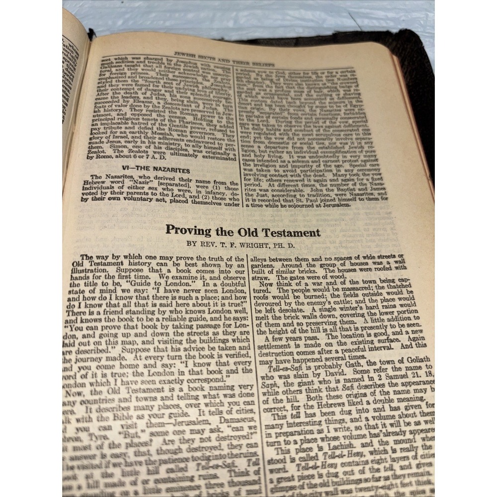Vintage 1938 World Syndicate KJV Holy Bible Red Letter Edition Maps Study - Picture 15 of 16